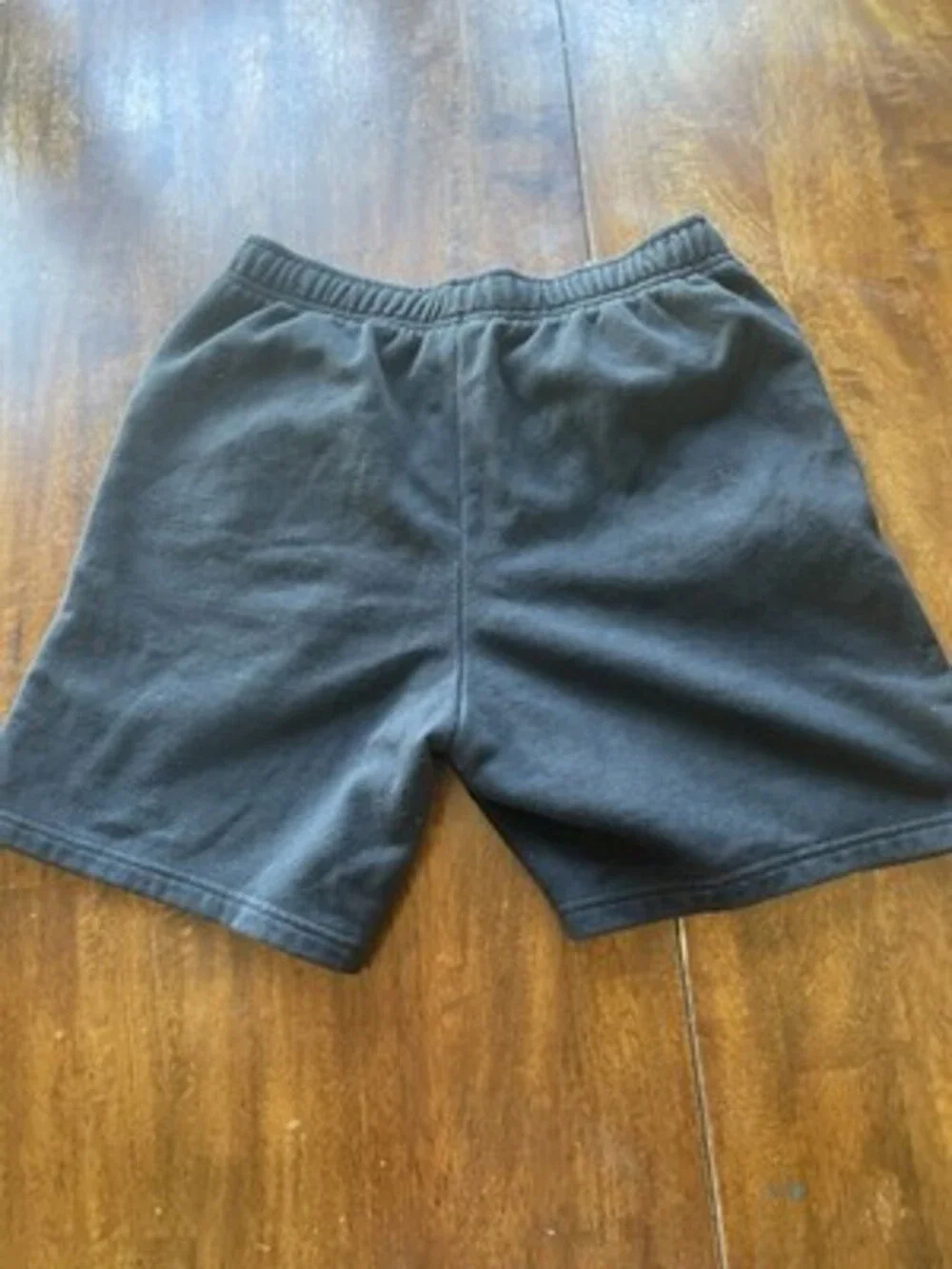 The North Face Men’s Simple Logo Fleece Shorts Black Pink Logo Size M